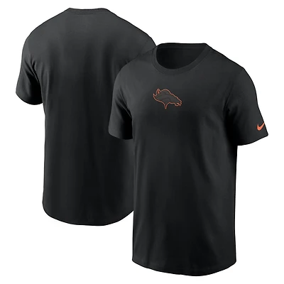 Men's Nike  Black Denver Broncos Logo Color Pop T-Shirt