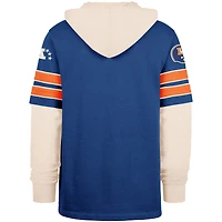 Sweat à capuche bleu 47 Denver Broncos Throwback Split Zone Cornerback Duo pour homme