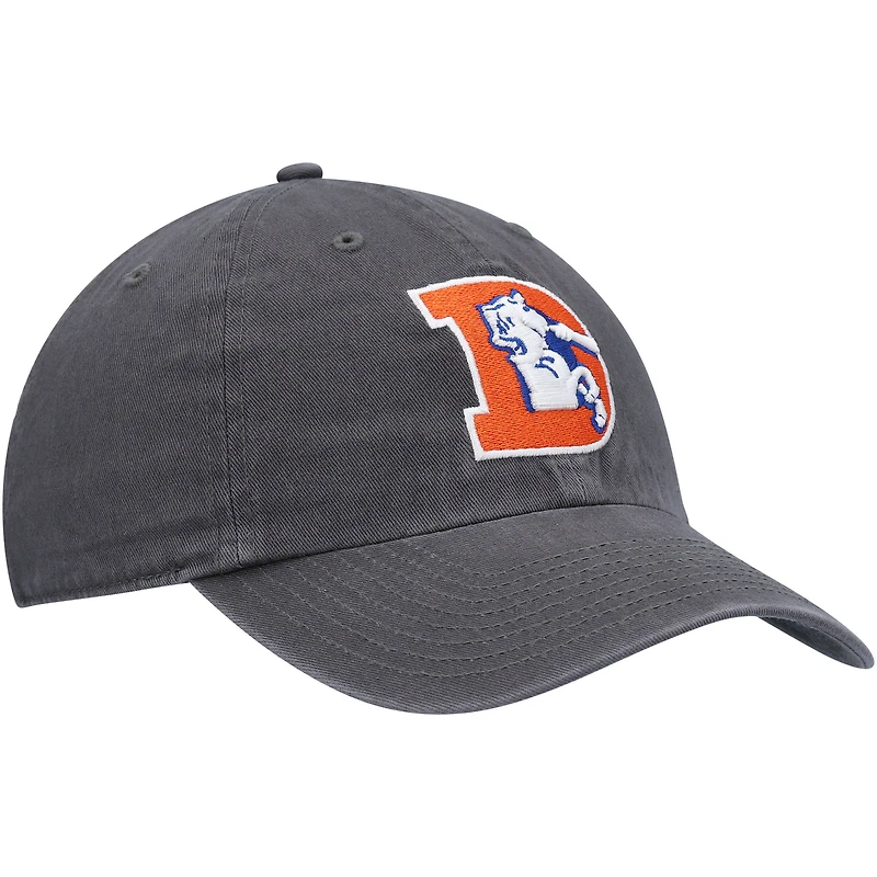 Casquette réglable Clean Up Legacy '47 Charcoal Denver Broncos pour homme