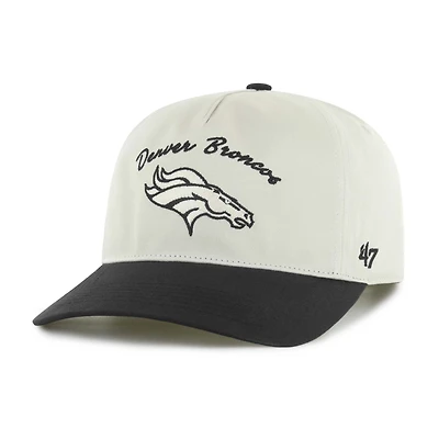 Casquette ajustable « 47 » crème/noire des Denver Broncos Safe Bet Stable Hitch pour homme