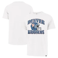 Men's '47 Cream Denver Broncos Overrun Franklin Throwback T-Shirt