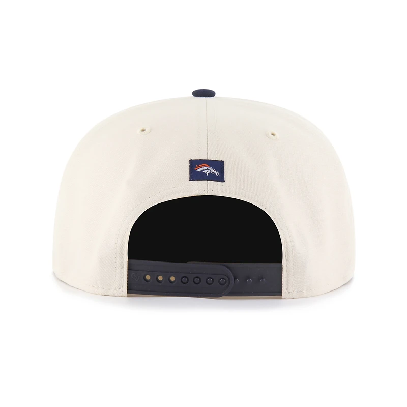 Casquette ajustable Payson Captain des Denver Broncos, couleur crème, modèle 1947, pour homme