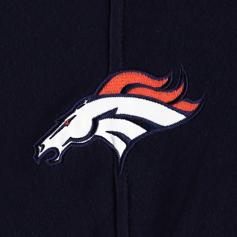 Chandail à capuchon lacets gris chiné pour hommes '47 Denver Broncos Gridiron