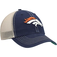 Casquette '47 bleu marine/naturel Denver Broncos Trawler Trucker Clean Up Snapback pour homme