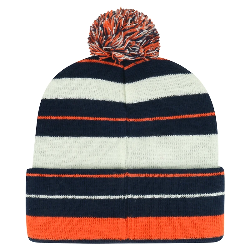 Men's '47 Navy Denver Broncos Powerline Cuffed Knit Hat with Pom