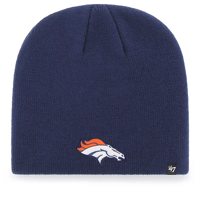 Bonnet en tricot avec logo principal Denver Broncos '47 bleu marine pour homme