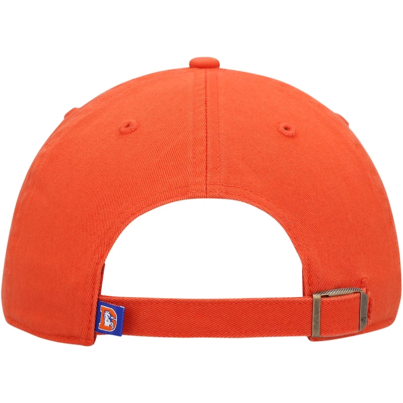 Men's '47 Orange Denver Broncos Clean Up Adjustable Hat