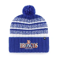 Men's '47  Royal Denver Broncos Tavern Cuffed Knit Hat with Pom