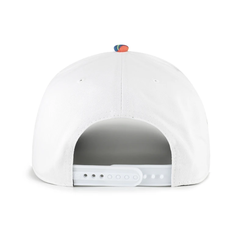 Men's '47 White/Navy Denver Broncos Beach Side Hitch Adjustable Hat