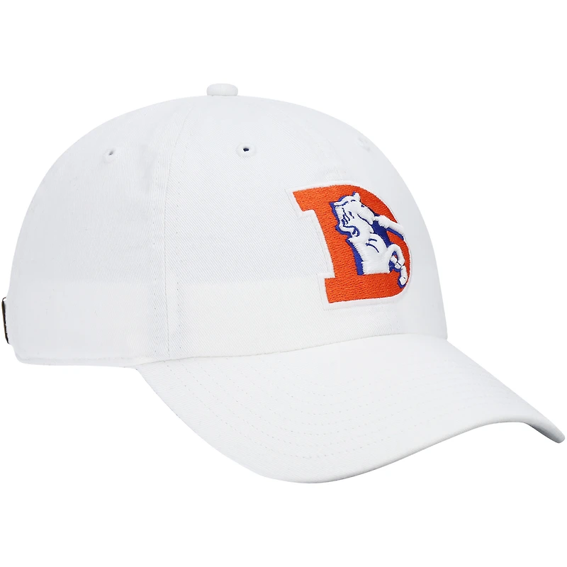 Casquette réglable Clean Up Legacy '47 pour hommes des Broncos de Denver, blanc