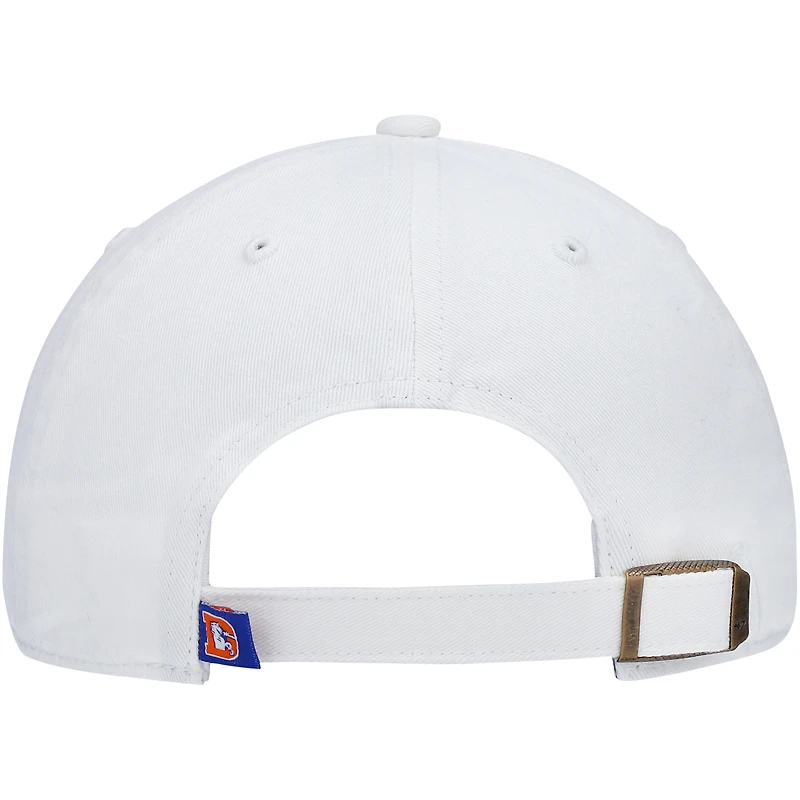 Casquette réglable Clean Up Legacy '47 pour hommes des Broncos de Denver, blanc