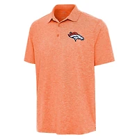 Polo Par 3 Antigua Heather Orange pour homme des Broncos de Denver