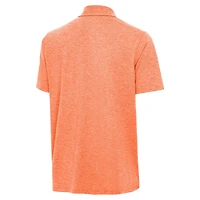 Polo Par 3 Antigua Heather Orange pour homme des Broncos de Denver