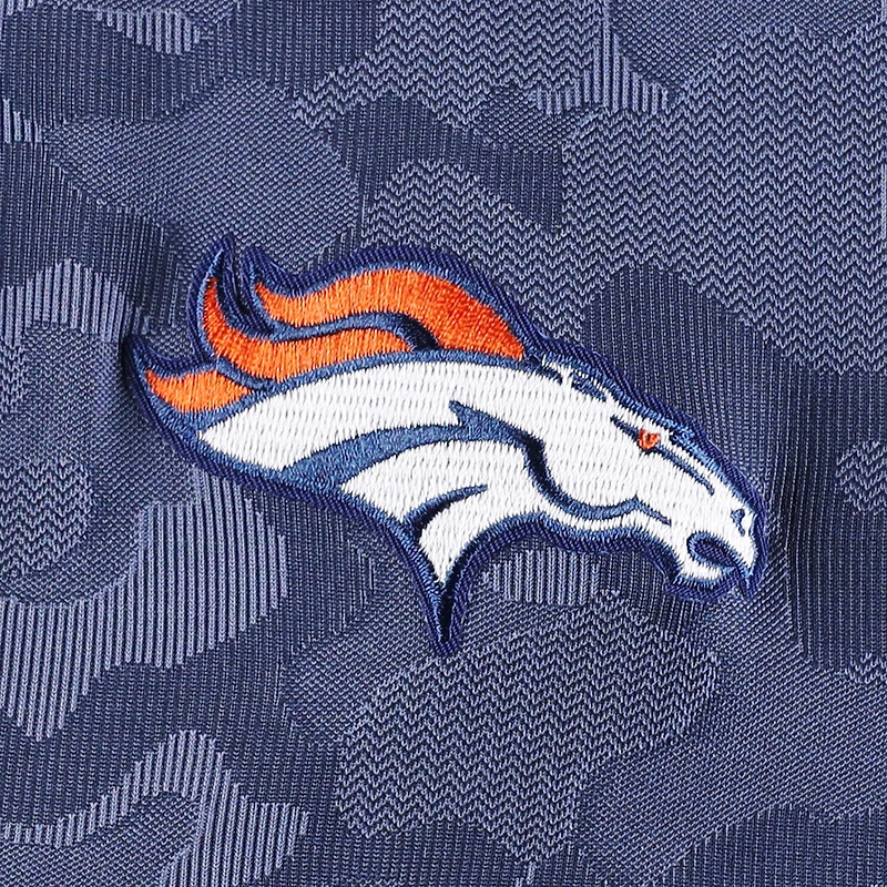 Sweat-shirt à fermeture éclair quart de tour Antigua Navy Denver Broncos Brigade pour homme