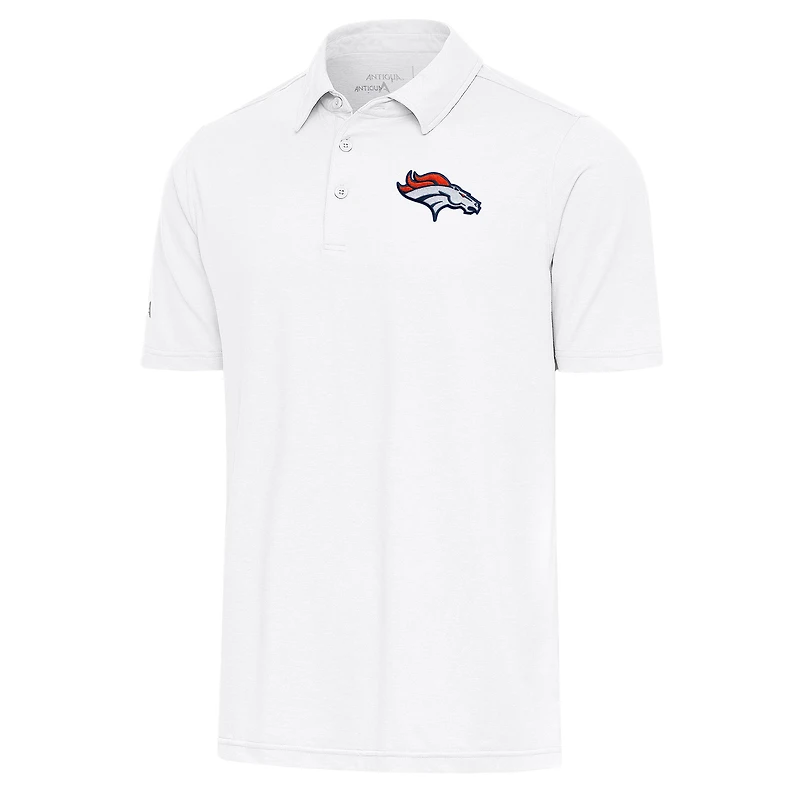Polo Par Antigua blanc pour homme des Broncos de Denver