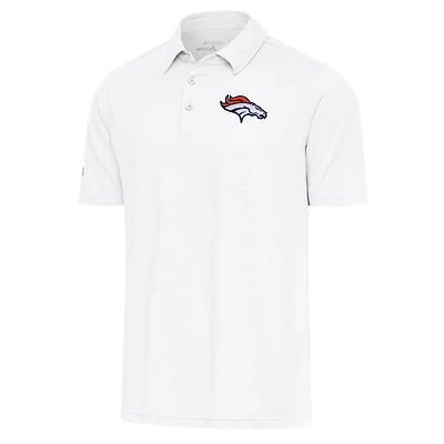 Polo Par Antigua blanc pour homme des Broncos de Denver