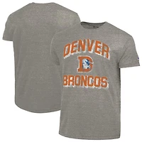 T-shirt Champion bleu marine Denver Broncos Ultimate Tri-Blend pour homme