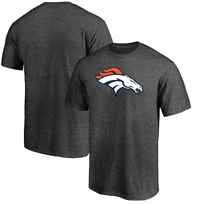Men's  Charcoal Denver Broncos Primary Logo T-Shirt