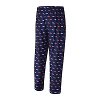 Men's Concepts Sport Navy Denver Broncos Record Allover Print Knit Pants