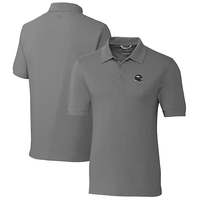 Polo piqué tri-blend Advantage gris pour homme, Cutter & Buck, Denver Broncos