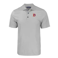 Polo recyclé extensible à imprimé géométrique ton sur pour homme, coupeur et buck, gris, Denver Broncos Throwback, grande taille, Pike Eco