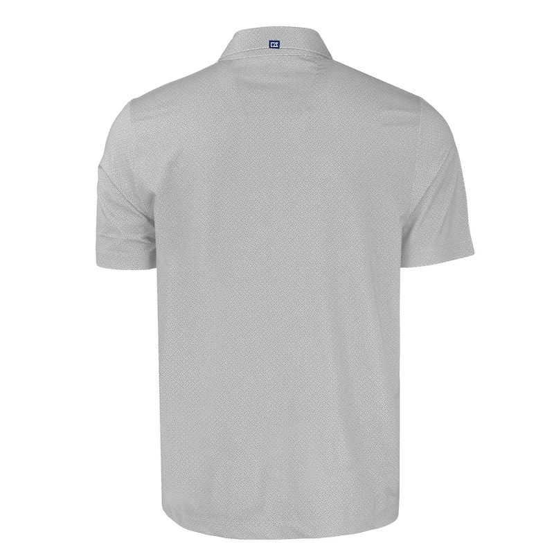 Polo recyclé extensible à imprimé géométrique ton sur pour homme, coupeur et buck, gris, Denver Broncos Throwback, grande taille, Pike Eco