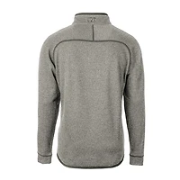 Pull-over demi-zippé coupe-vent gris chiné pour homme des Denver Broncos Mainsail, ...