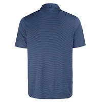 Polo à rayures fines Forge Eco bleu marine pour homme des Denver Broncos Cutter & Buck