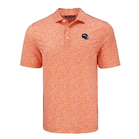Polo Cutter & Buck orange Denver Broncos Pike Eco Flora pour homme