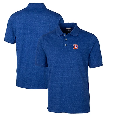 Polo rétro Advantage Tri-Blend Space Dye pour homme, Cutter & Buck Royal, Denver Broncos