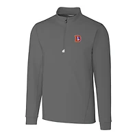 Pull-over extensible à fermeture éclair quart de tour pour homme Cutter & Buck Steel Denver Broncos Throwback Logo Traverse, grande taille
