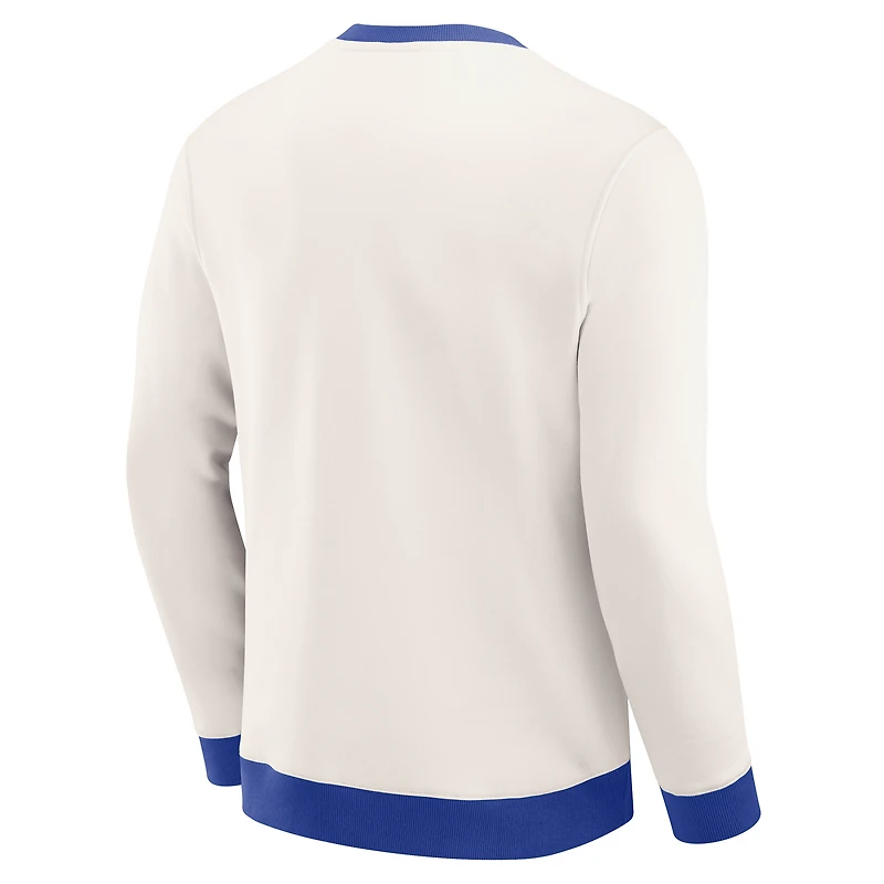Sweat-shirt ras du cou colorblock crème pour homme de la collection Darius Rucker par Fanatics des Broncos Denver