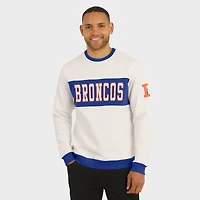 Sweat-shirt ras du cou colorblock crème pour homme de la collection Darius Rucker par Fanatics des Broncos Denver