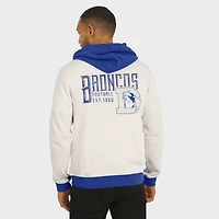V110122 BRONC SWEAT-SHIRT À FERMETURE ÉCLAIR COMPLÈTE AVEC CAPUCHE AUX COULEURS DE L'ÉQUIPE SWTMENXFZ #7
