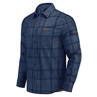 Chemise boutonnée en velours côtelé micro-élastique bleu marine des Denver Broncos pour homme, collection Darius Rucker par Fanatics