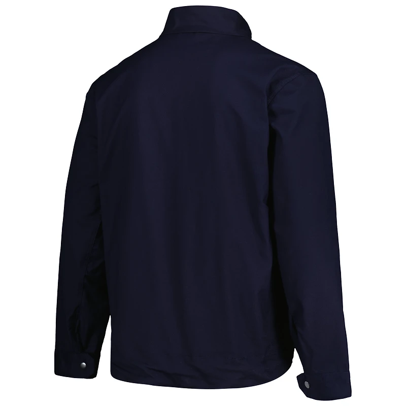 Men's Dunbrooke Navy Denver Broncos Journey Workwear Tri-Blend Full-Zip Jacket