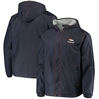 Veste à glissière complète Dunbrooke pour hommes Denver Broncos Logo Legacy Stadium bleu marine