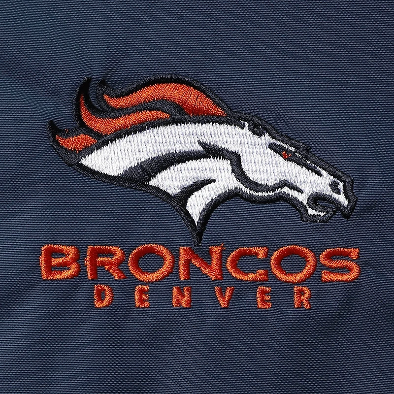 Men's Dunbrooke Navy Denver Broncos Triumph Fleece Full-Zip Jacket