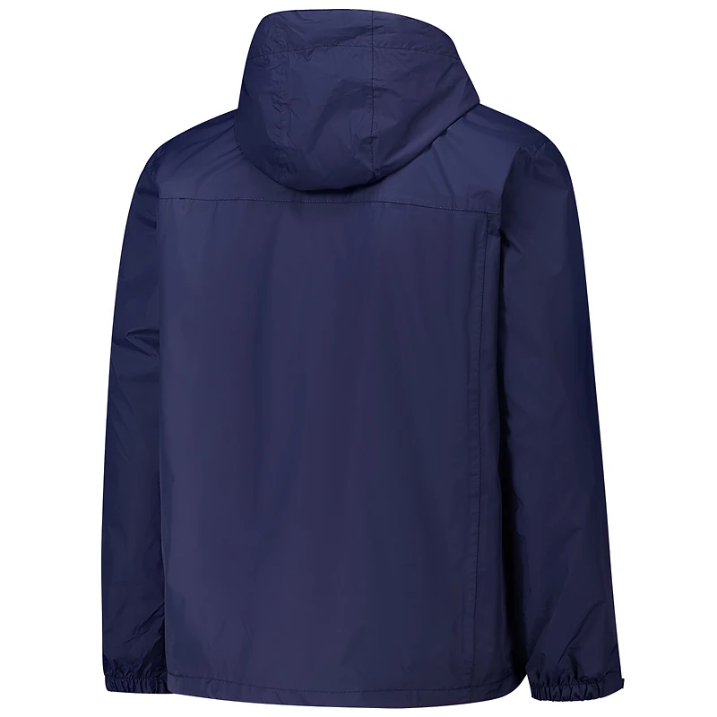 Men's Dunbrooke Navy Denver Broncos Tropic Waterproof Packable Full-Zip Hoodie Jacket