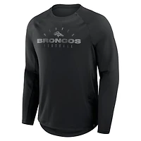 Men's Fanatics Black Denver Broncos Big & Tall Coverage Scheme Long Sleeve T-Shirt