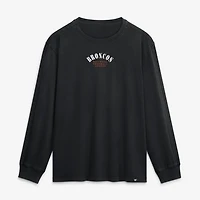 Men's Fanatics Black Denver Broncos Fullback Drive Relaxed Fit Long Sleeve T-Shirt