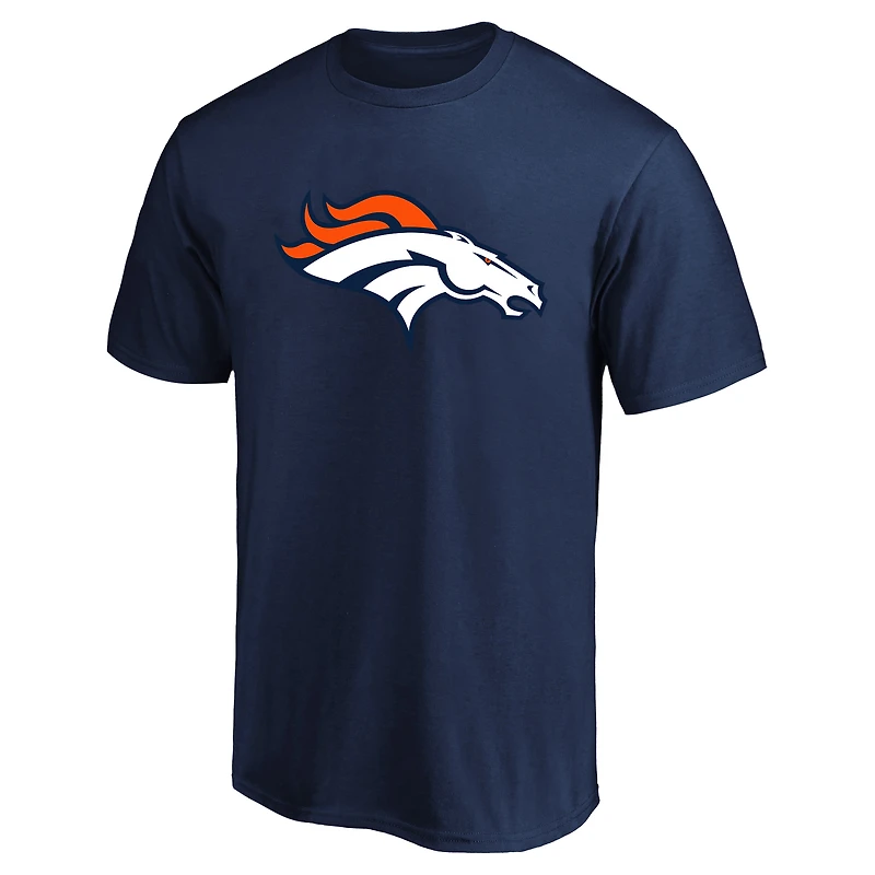 T-shirt Fanatics Bo Nix bleu marine pour homme, grand et grand, avec nom numéro de joueur des Denver Broncos