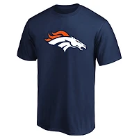 T-shirt Fanatics Bo Nix bleu marine pour homme, grand et grand, avec nom numéro de joueur des Denver Broncos