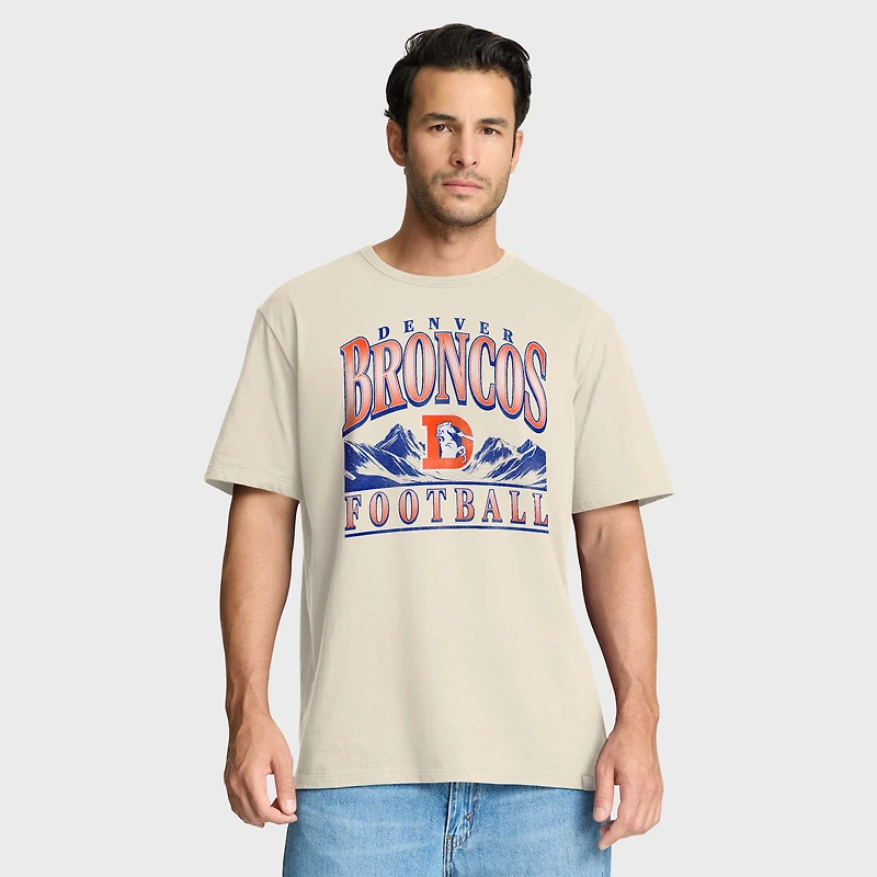 T-shirt Fanatics Cream Denver Broncos Team Archives pour homme