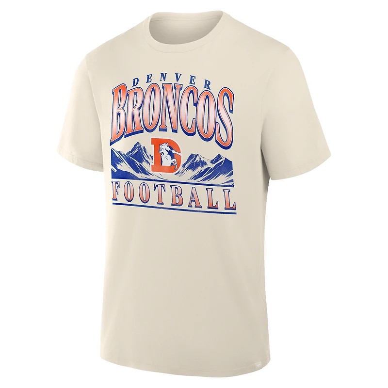 Men's Fanatics Cream Denver Broncos Team Archives T-Shirt