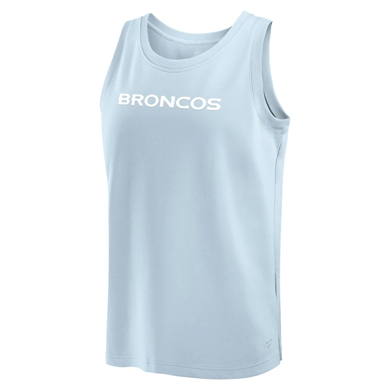 Débardeur Fanatics bleu clair Denver Broncos Elements pour hommes