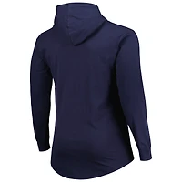 Men's Fanatics Navy Denver Broncos Big & Tall Front Runner Pullover Hoodie