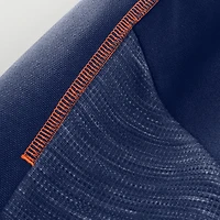 Sweat à capuche zippé bleu marine Denver Broncos Checkdown Pass pour homme