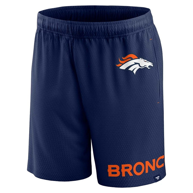 Fanatics pour hommes bleu marine Denver Broncos Clincher - Short