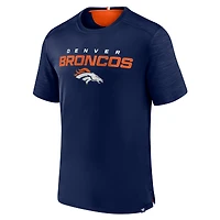 T-shirt Fanatics bleu marine Denver Broncos Defender Evo pour hommes
